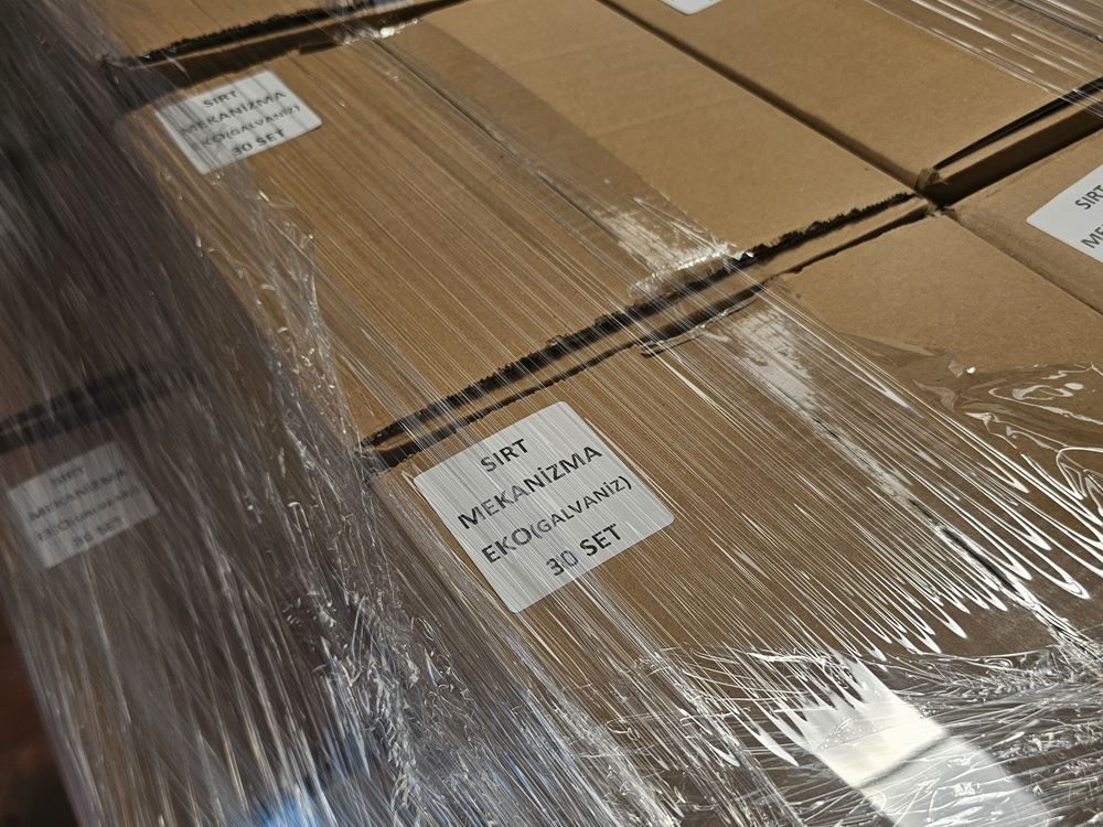 Labelled despatch pallet