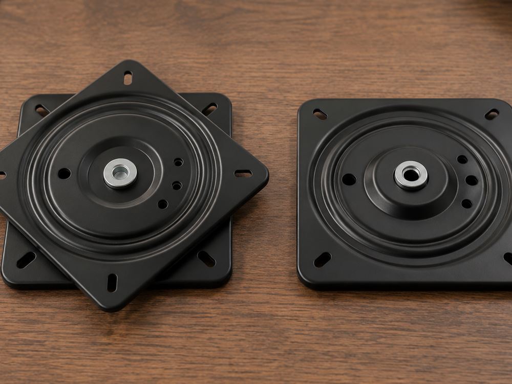 Swivel mechanism — two sizes